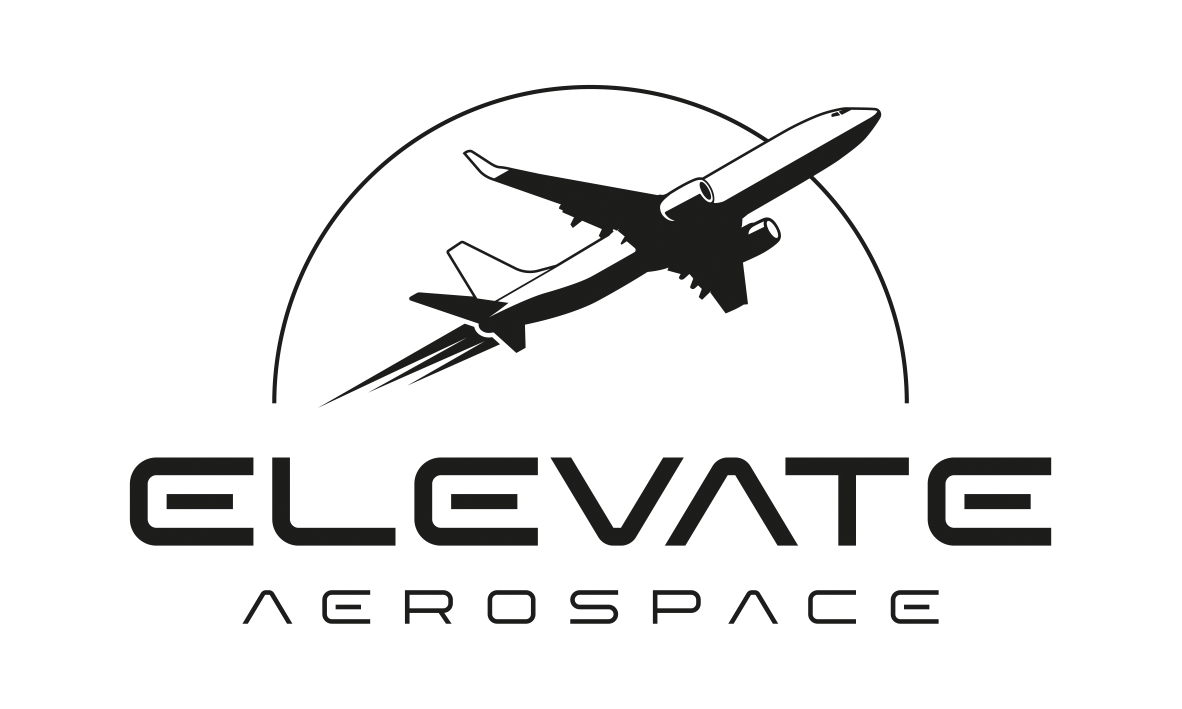 LOGO ELEVATE AEROSPACE BLACK